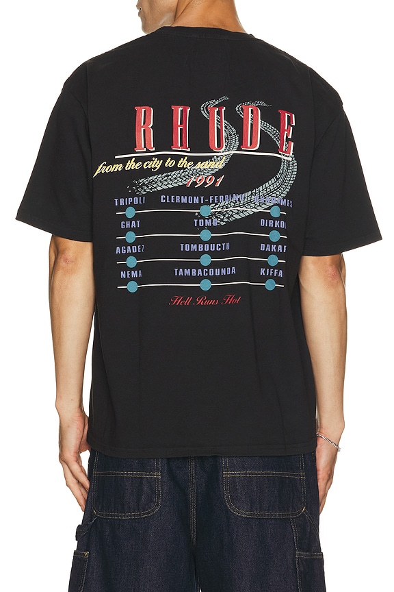 view 2 of 4 CAMISETA THE DESERT DECIDES in Vintage Black, Red, & Multi