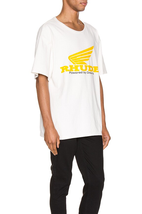 view 2 of 4 YELLOW RHONDA Tシャツ in White