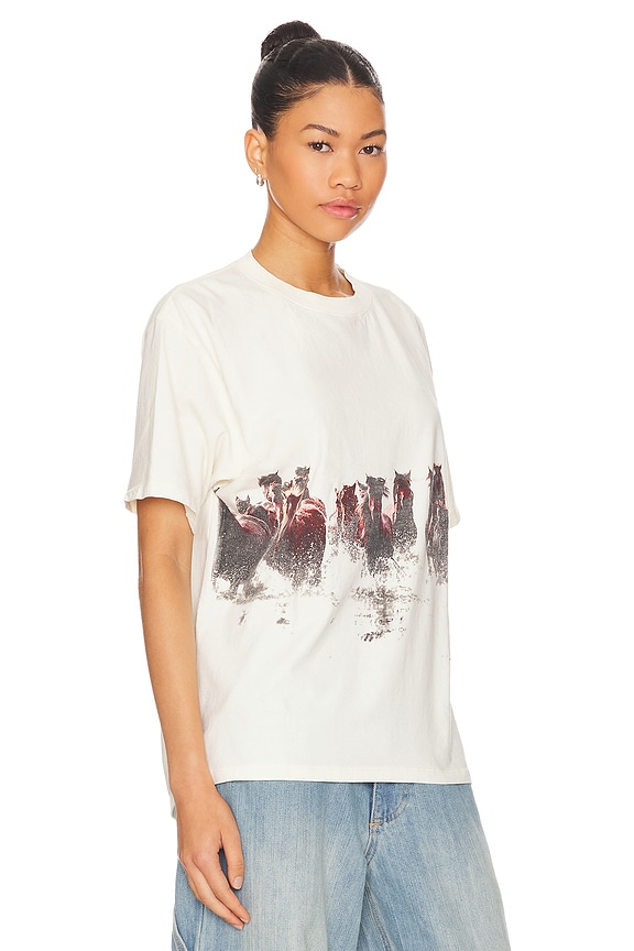 view 2 of 4 CAMISETA WILD HORSES in White