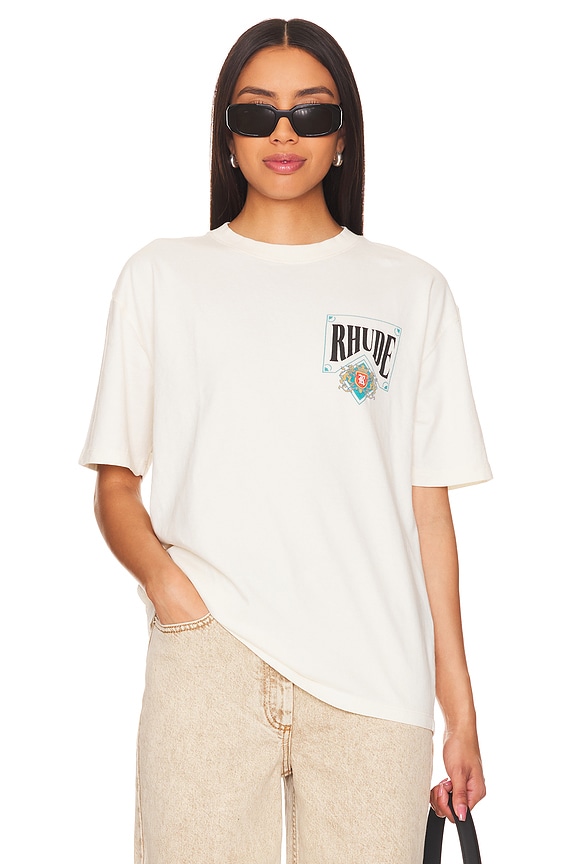 view 2 of 4 Card Tee in Vintage White