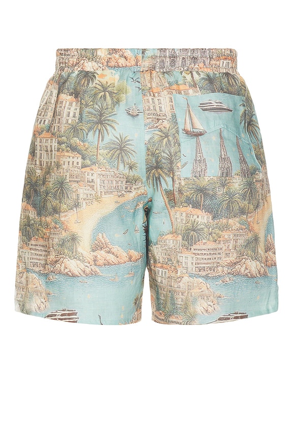 view 2 of 3 Sailing Map Swim Shorts in Multi