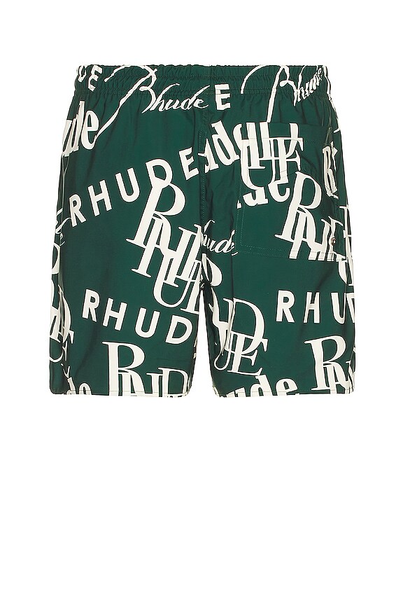 view 2 of 4 Logomania Trunks in Forest & Cream