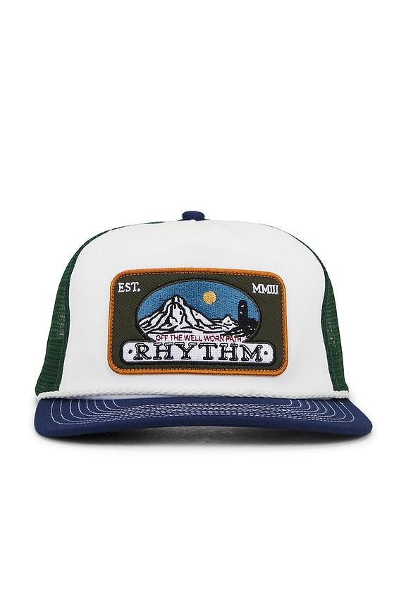view 1 of 3 Horizon Trucker Cap in Blue & Green