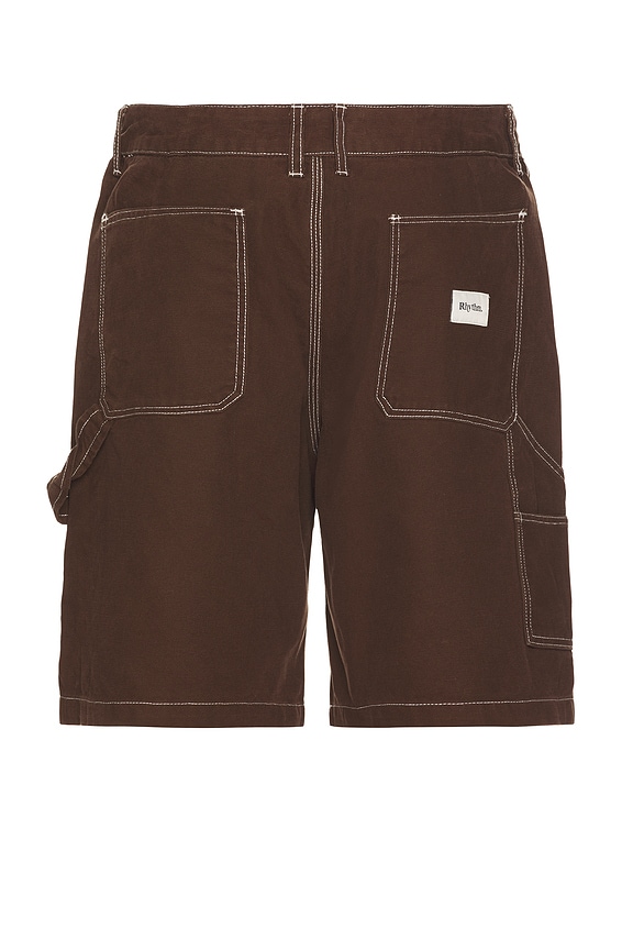 view 2 of 7 Carpenter Canvas Shorts in Chocolate