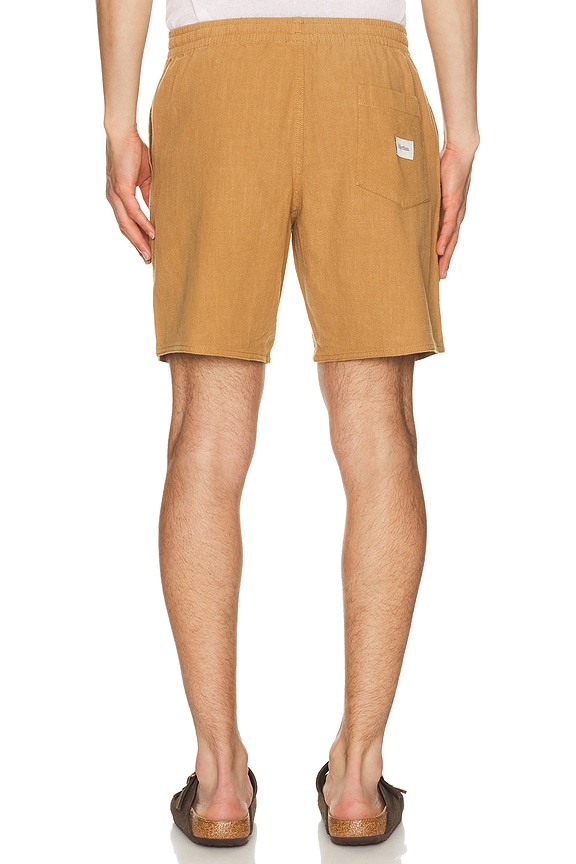view 2 of 5 Textured Linen Jam Short in Tobacco