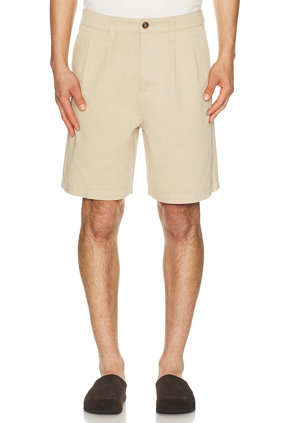 view 1 of 4 Double Pleat Twill Short in Sand