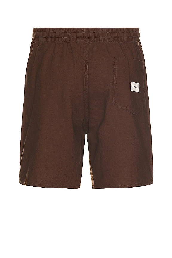 view 2 of 3 Classic Linen Jam Short in Chocolate