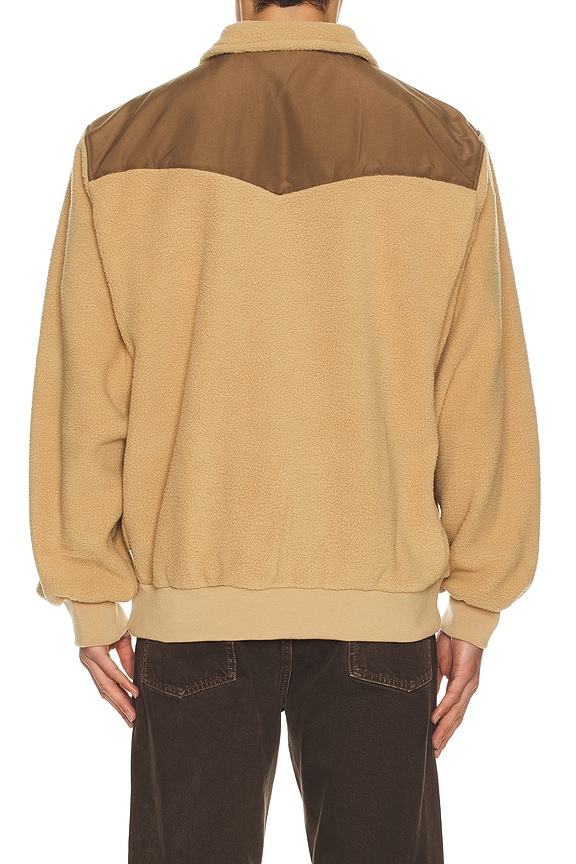 view 2 of 4 Pfeiffer Sherpa Fleece Quarter Zip in Oak