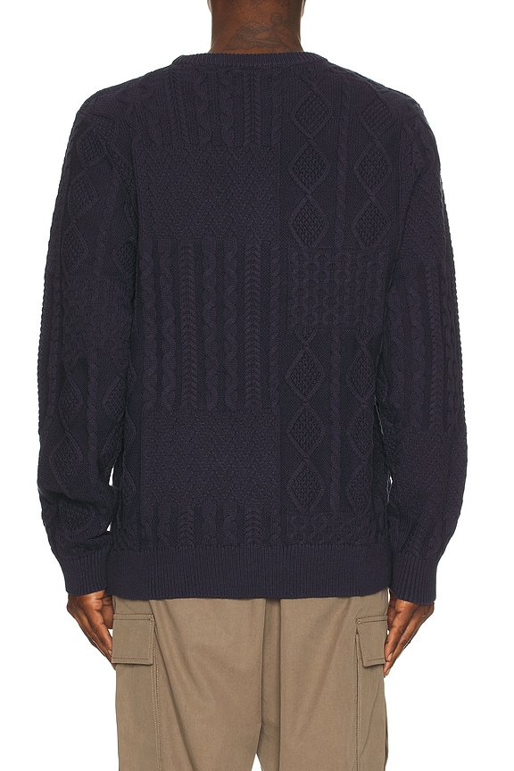 view 2 of 4 Patchwork Sweater in Vintage Navy