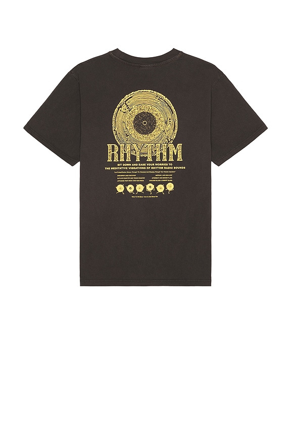 view 1 of 3 Record Vintage Short Sleeve T-Shirt in Vintage Black