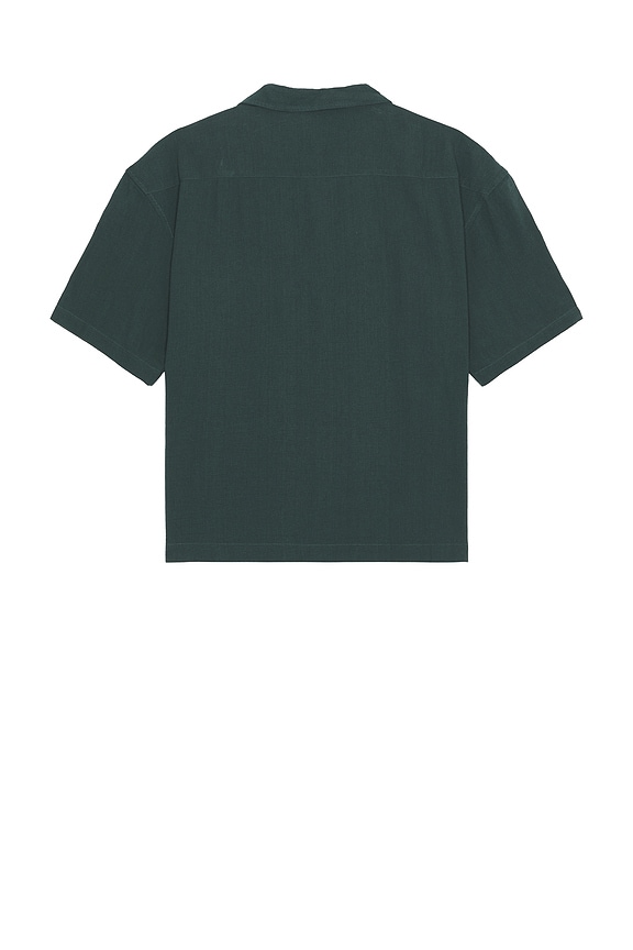 view 2 of 3 Relaxed Texture Short Sleeve Shirt in Teal