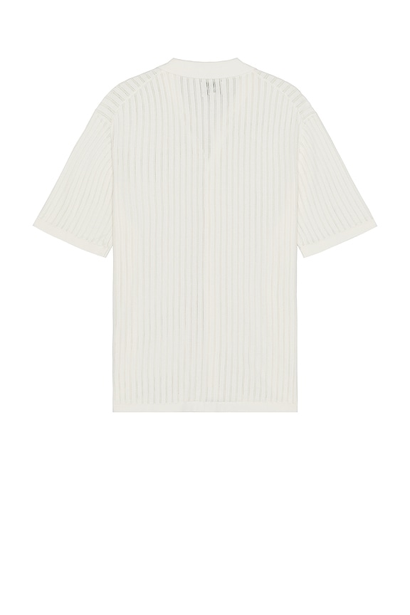 view 2 of 3 Knit Button Down Polo in Natural