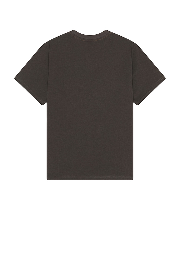 view 2 of 5 Heavy Vintage Pocket Emblem Tee in Charcoal