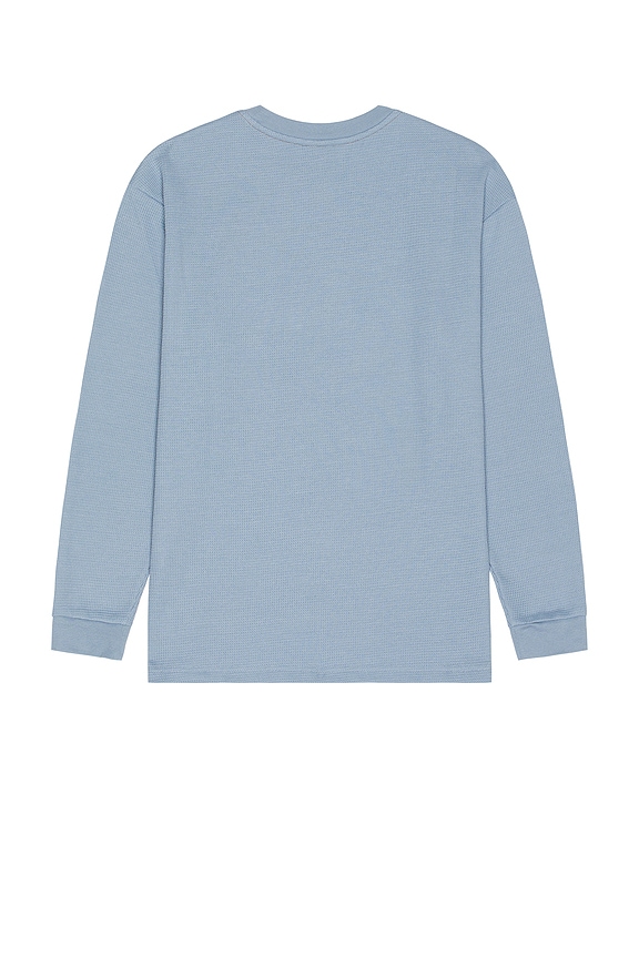 view 2 of 5 CAMISETA DE MANGA LARGA CON DISEÑO DE GOFRE VINTAGE POCKET in Slate