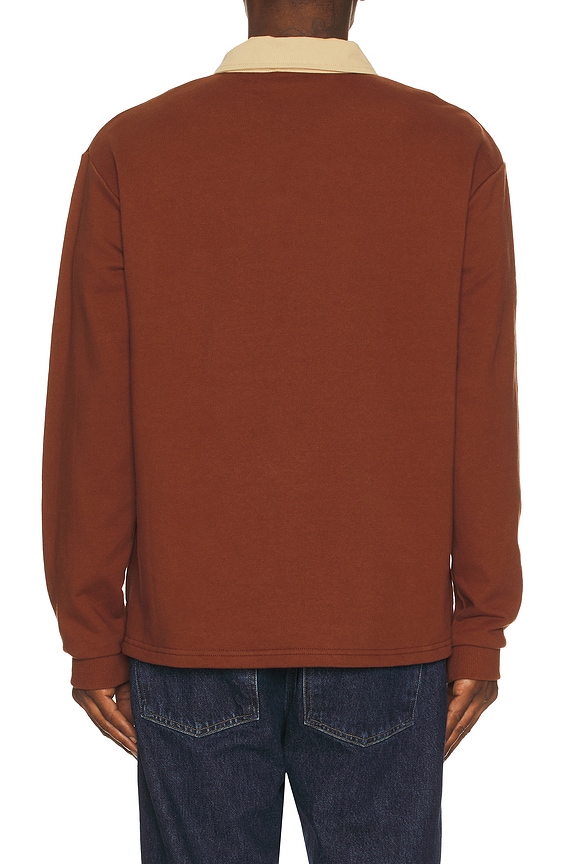 view 2 of 5 Heritage Bloom Rugby Polo in Bark