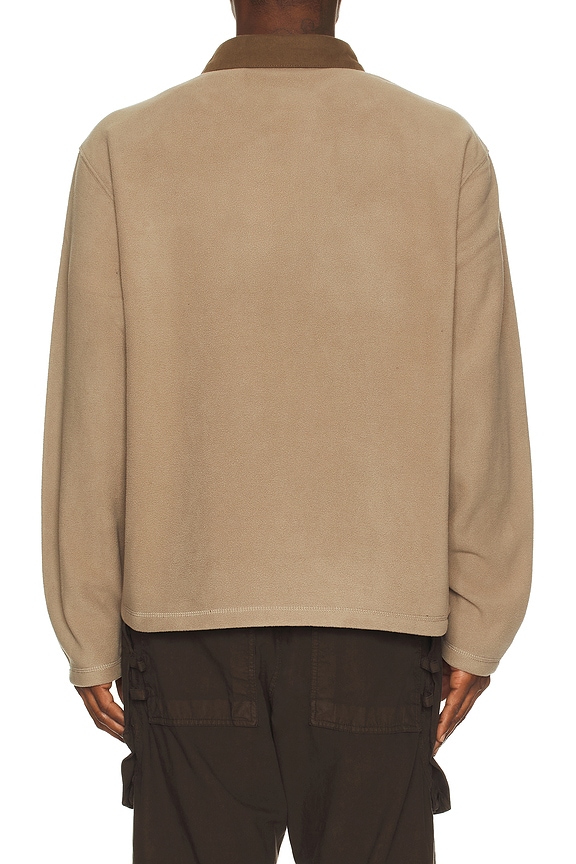 view 2 of 4 Ladder Polar Fleece Polo in Stone