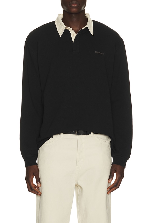 view 1 of 5 Vintage Rugby Polo in Charcoal