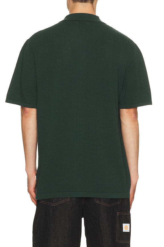 view 2 of 4 CHEMISE EN MAILLE TEXTURED in Forest