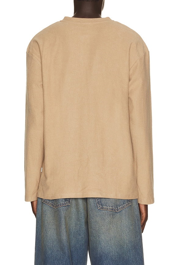 view 2 of 4 Vintage Terry Long Sleeve Henley in Incense
