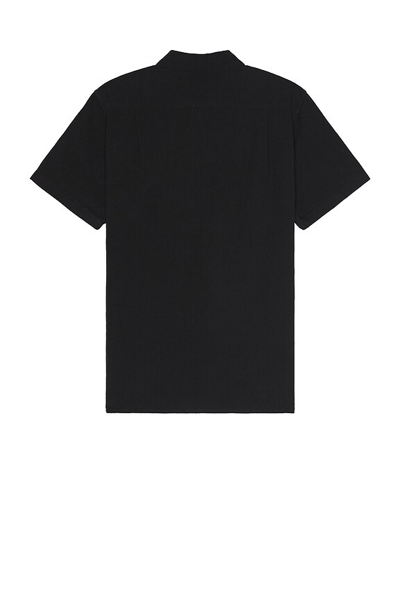 view 2 of 3 Classic Linen Short Sleeve Shirt in Vintage Black