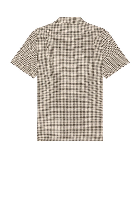 view 2 of 4 Linen Check Shirt in Sand