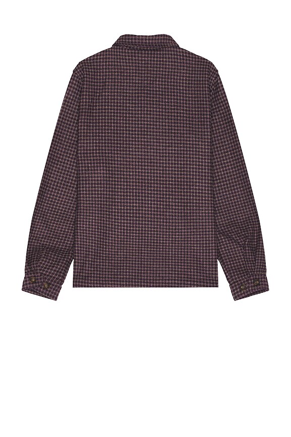view 2 of 4 Check Overshirt in Plum