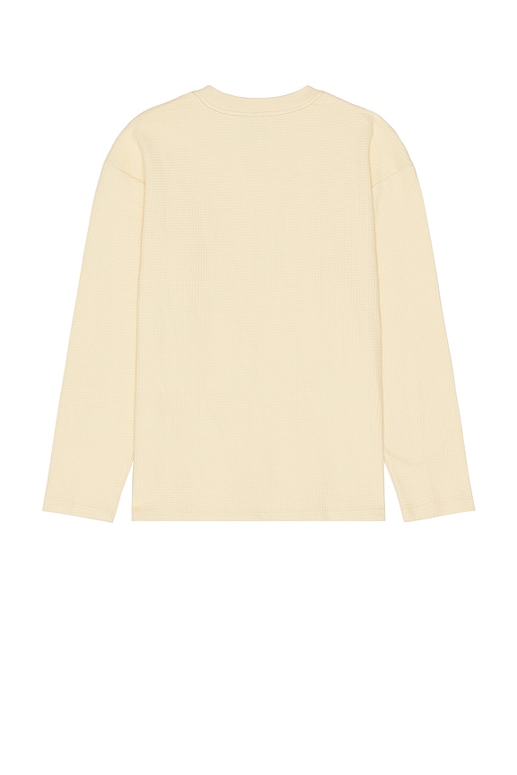 view 2 of 3 Vintage Waffle Long Sleeve T-Shirt in Natural