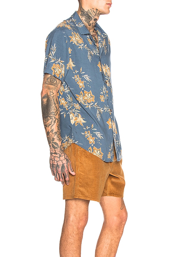 view 2 of 5 Vintage Aloha Shirt in Pacific Blue