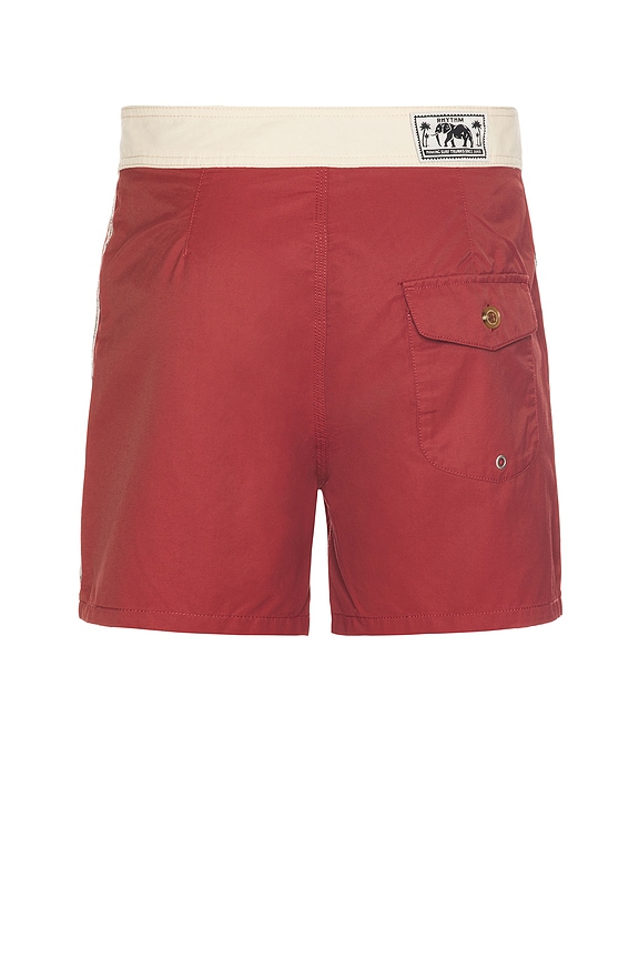 view 2 of 5 Heritage Swim Trunk in Merlot