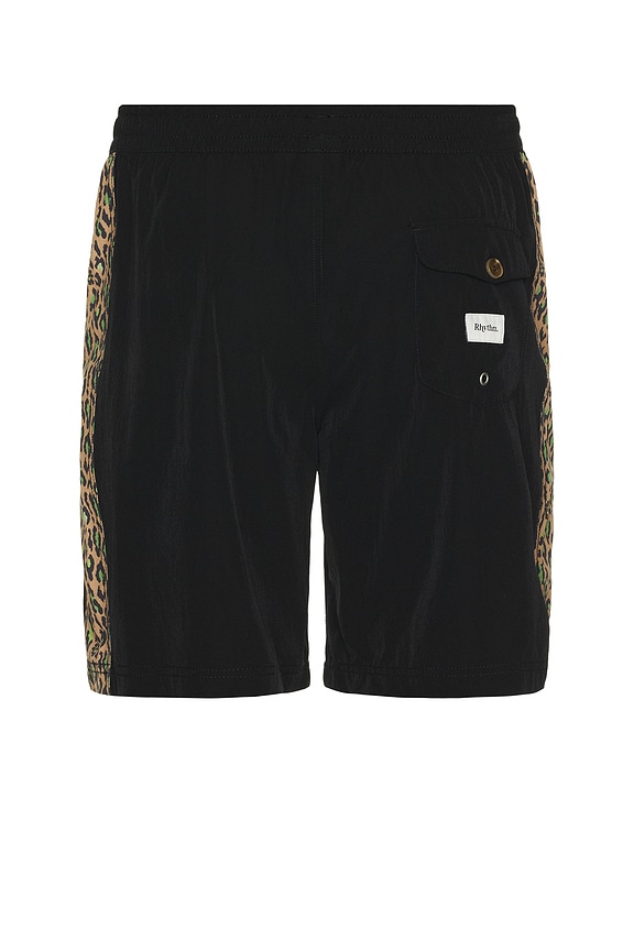 view 2 of 6 Leo Panel Beach Shorts in Black