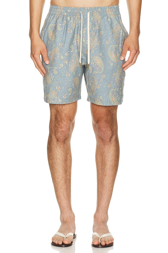 view 1 of 4 Tally Paisley Swim Short in Pacific