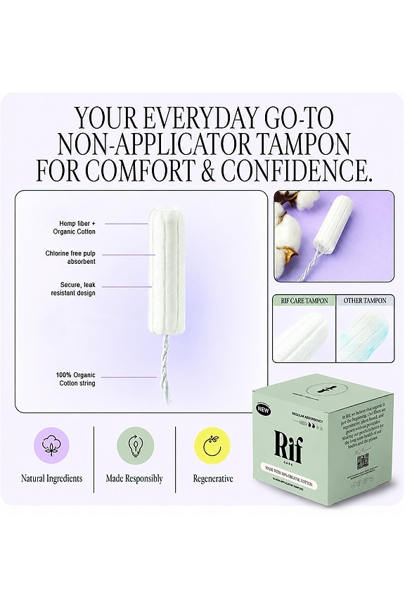 view 2 of 6 Regular Absorbency Non-Applicator Tampons 36ct in 