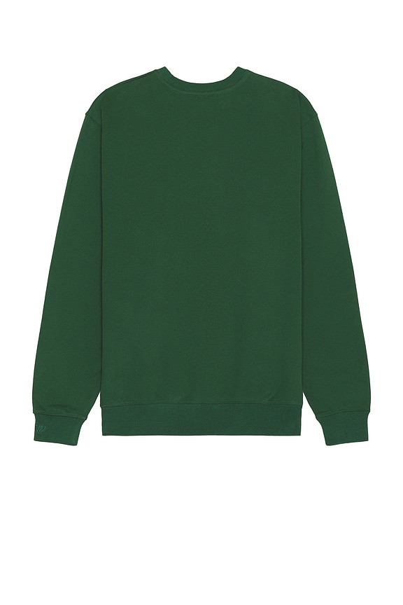 view 2 of 3 Flag Crewneck Sweatshirt in Forest Green