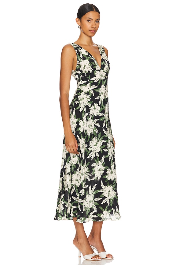 view 2 of 3 Lauriane Dress in Hibiscus Black