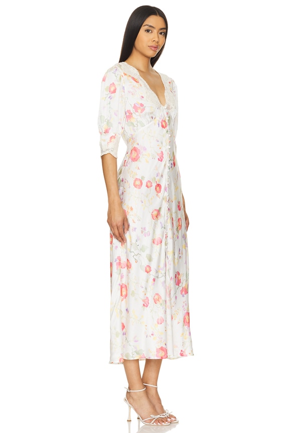 view 2 of 3 Simone Dress in Waterblossom Floral in Water Blossom