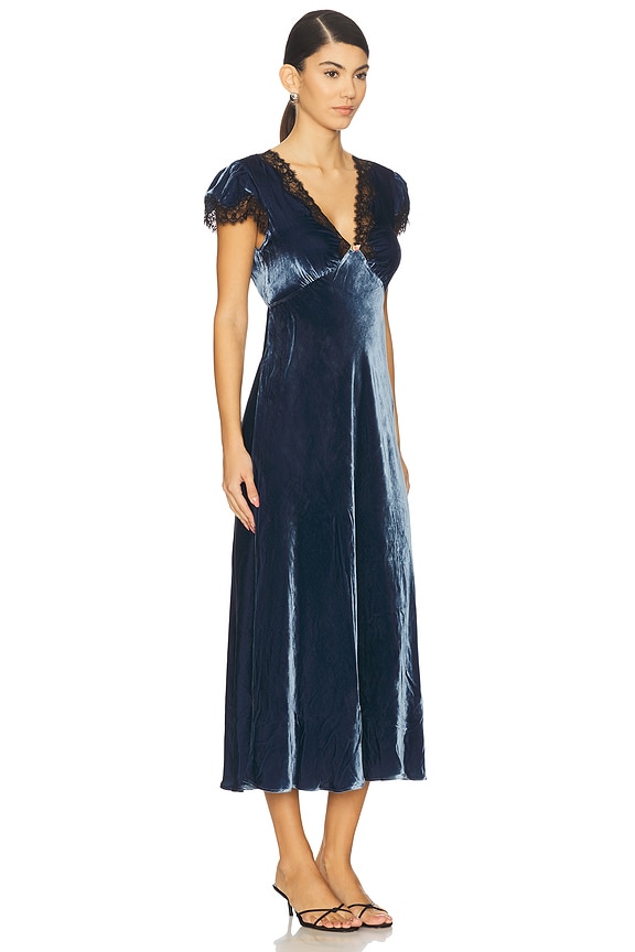 view 2 of 4 Clarice Dress in Steel Blue