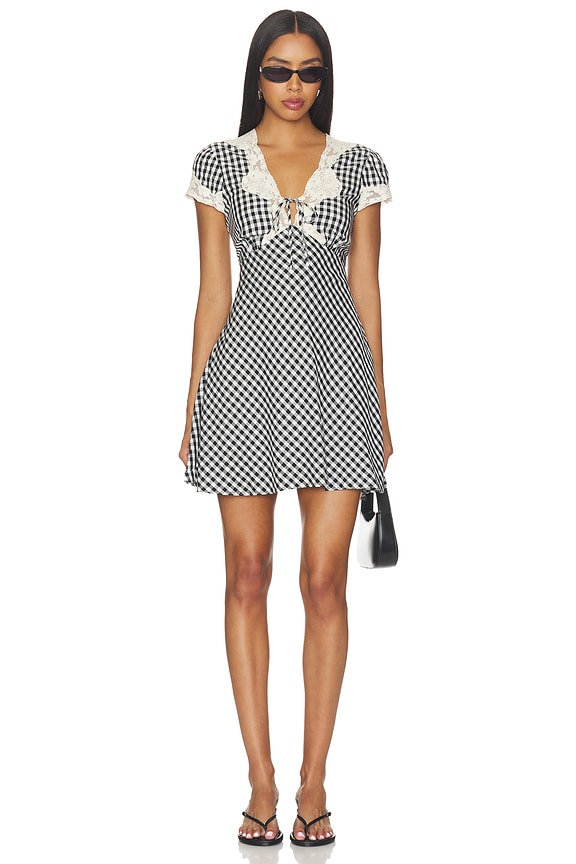 view 1 of 4 VESTIDO LACIE in Beth Check Black