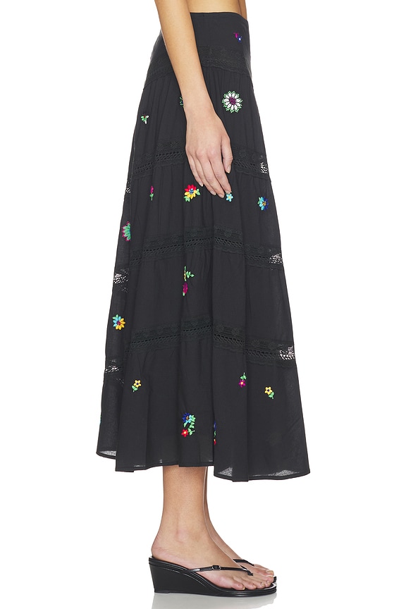 view 2 of 6 JUPE SIGRID in Sun Embroidery Black