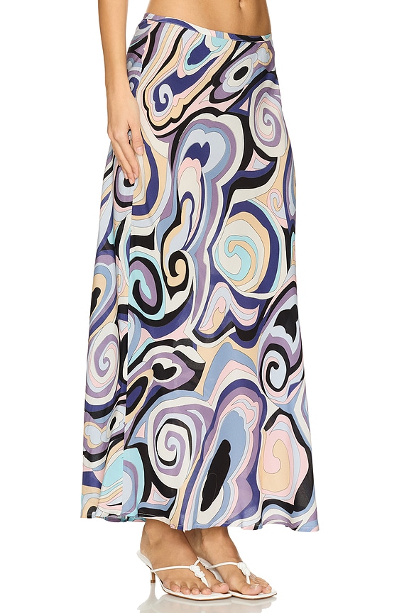 view 2 of 6 Kelly Skirt in Marble Ocean