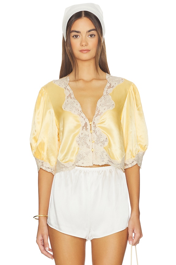 view 1 of 4 Yasmin Top in Butter Yellow
