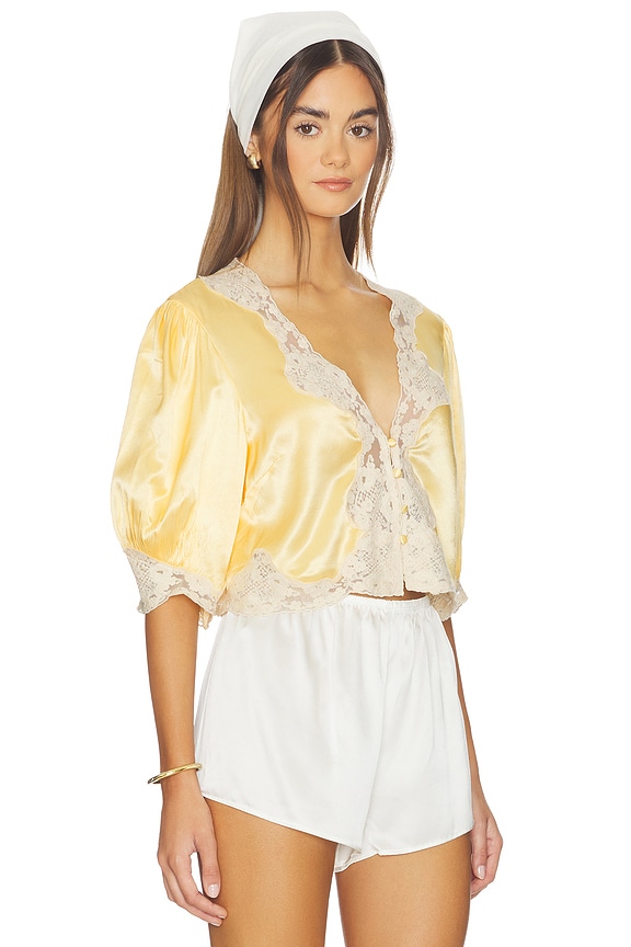 view 2 of 4 Yasmin Top in Butter Yellow