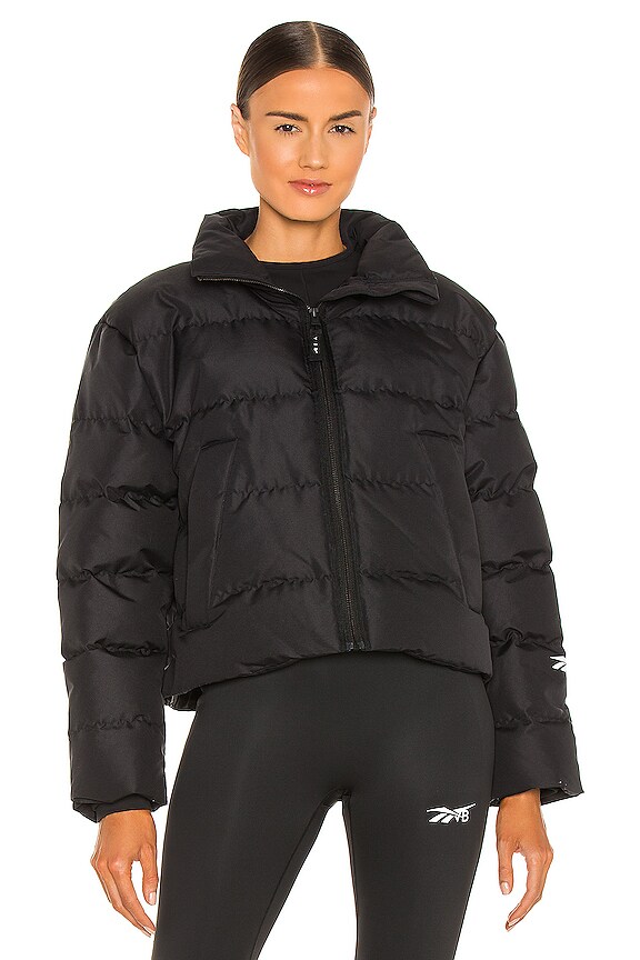 view 2 of 5 Cropped Puffer Jacket in Black