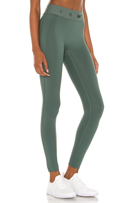 view 2 of 4 Logo Leggings in Chalk Green