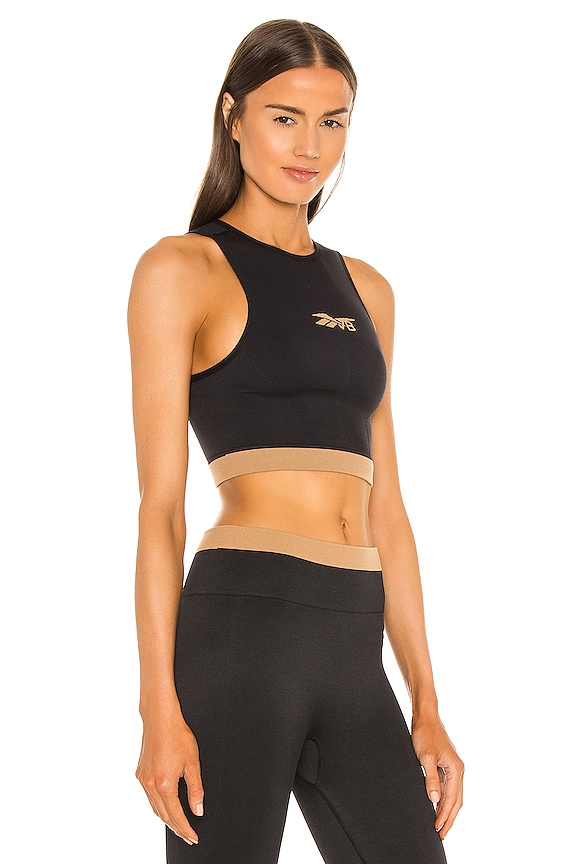 view 2 of 4 Seamless Crop Top in Black