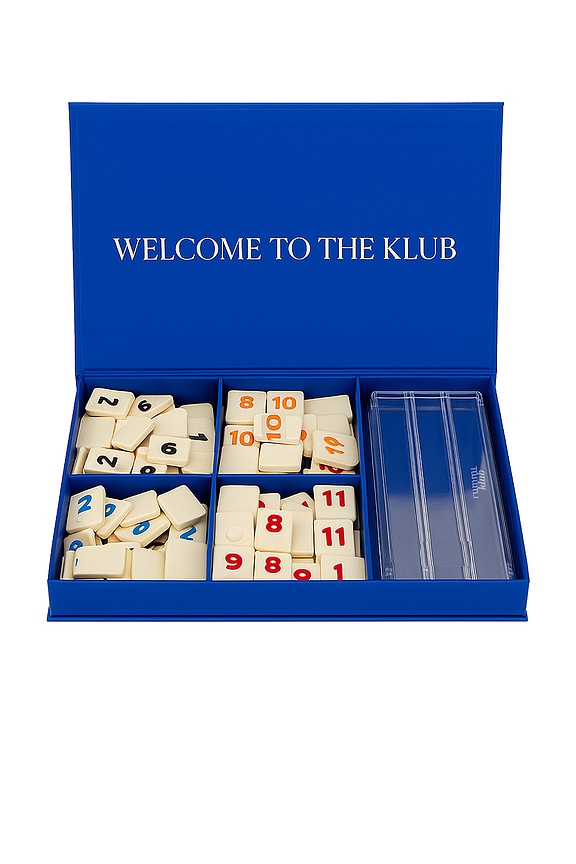 view 1 of 3 Rummi Book Box Game Set in Cobalt Blue