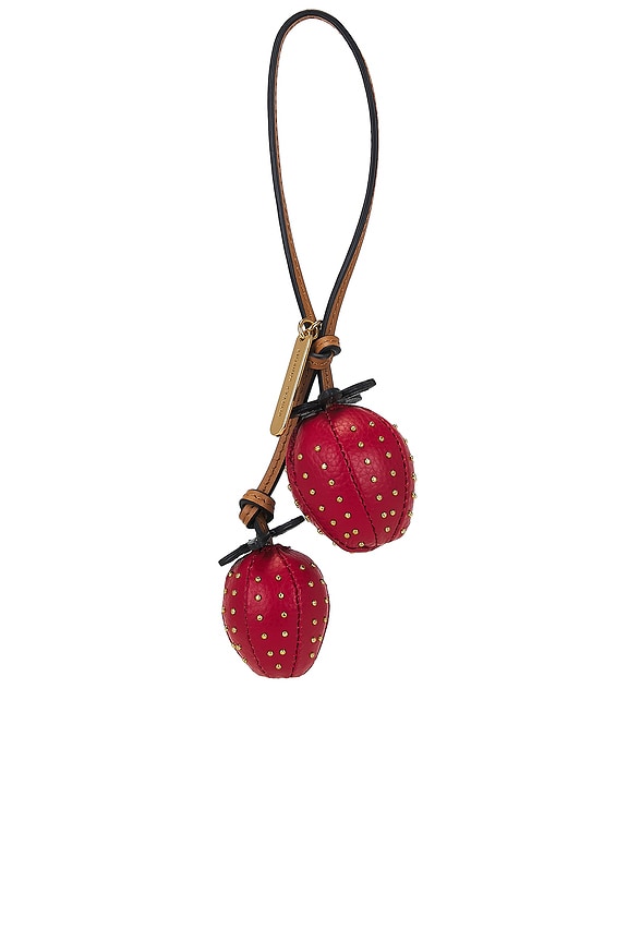 view 2 of 4 Strawberry Bag Charm in Siren, Willow & Veridian