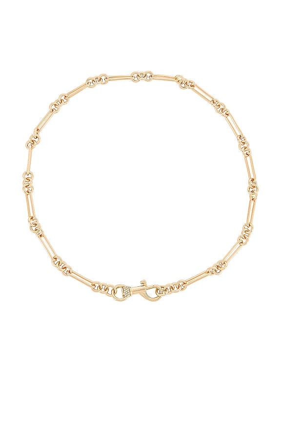 Rebecca Minkoff Signature Dog Clip Chain Necklace in Gold | REVOLVE