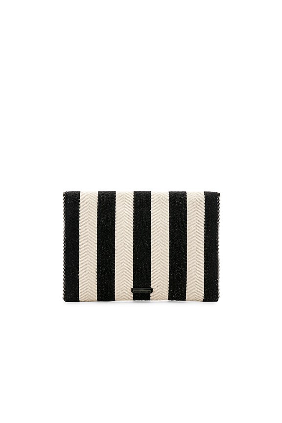 view 2 of 4 Leo Clutch in Black & White