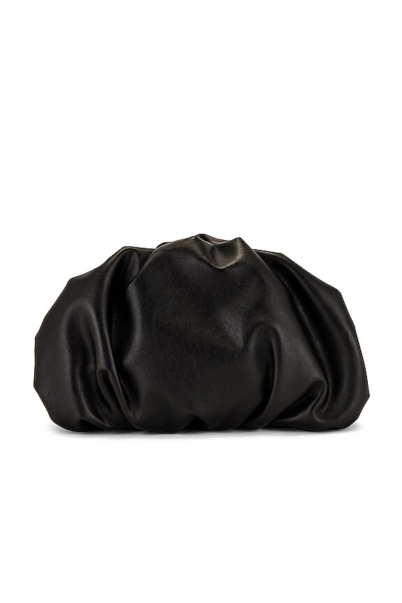 view 2 of 4 Ruched Clutch in Black
