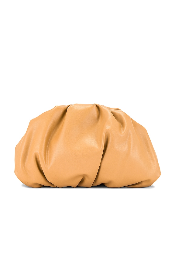 view 2 of 4 Ruched Clutch in Cool Tan